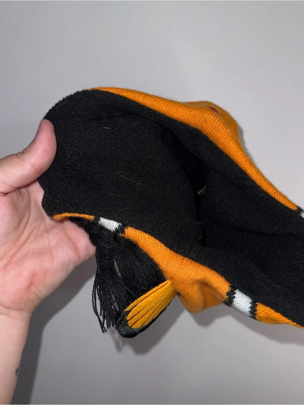Disney Pixar Finding Nemo 3D Character Trapper Hat One Size Orange Ear Flap